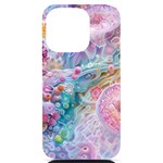 Cells Fluid Bubbles iPhone 14 Pro Black UV Print Case