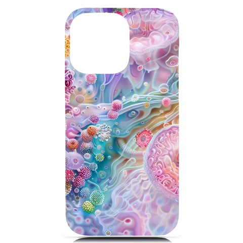 Cells Fluid Bubbles iPhone 14 Pro Max Black UV Print Case from ArtsNow.com Front