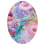 Cells Fluid Bubbles UV Print Acrylic Ornament Oval