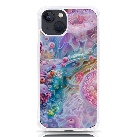 Cells Fluid Bubbles iPhone 13 TPU UV Print Case from ArtsNow.com Front