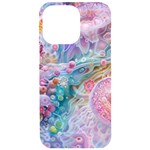 Cells Fluid Bubbles iPhone 15 Pro Max Black UV Print PC Hardshell Case