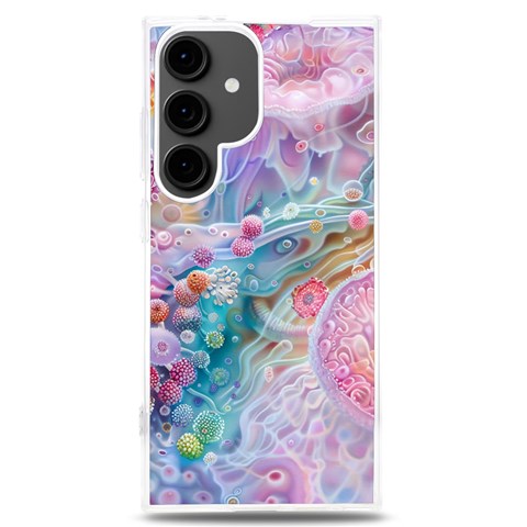 Cells Fluid Bubbles Samsung Galaxy S24 Plus 6.7 Inch TPU UV Case from ArtsNow.com Front