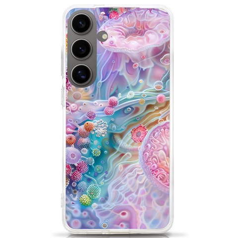 Cells Fluid Bubbles Samsung Galaxy S24 Ultra 6.9 Inch TPU UV Case from ArtsNow.com Front