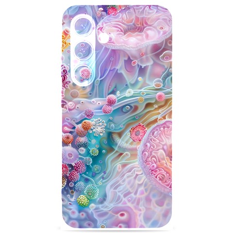 Cells Fluid Bubbles Samsung Galaxy S24 6.2 Inch Black TPU UV Case from ArtsNow.com Front