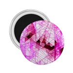 Pink Abstract Lineart 2.25  Magnets