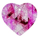 Pink Abstract Lineart Ornament (Heart)