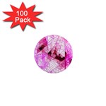 Pink Abstract Lineart 1  Mini Magnets (100 pack) 