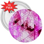 Pink Abstract Lineart 3  Buttons (10 pack) 