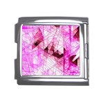 Pink Abstract Lineart Mega Link Italian Charm (18mm)