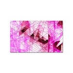 Pink Abstract Lineart Sticker Rectangular (100 pack)