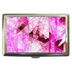 Pink Abstract Lineart Cigarette Money Case