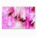 Pink Abstract Lineart Postcard 4 x 6  (Pkg of 10)