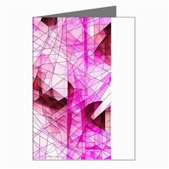 Pink Abstract Lineart Greeting Cards (Pkg of 8) from ArtsNow.com Left