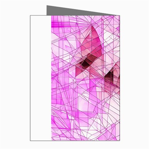 Pink Abstract Lineart Greeting Cards (Pkg of 8) from ArtsNow.com Right