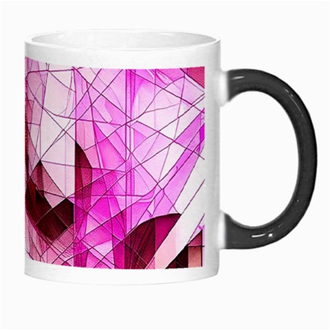 Pink Abstract Lineart Morph Mug from ArtsNow.com Right