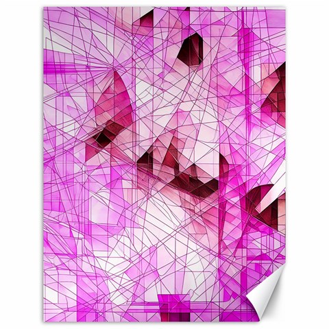 Pink Abstract Lineart Canvas 12  x 16  from ArtsNow.com 11.86 x15.41  Canvas - 1