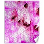 Pink Abstract Lineart Canvas 16  x 20 