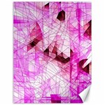 Pink Abstract Lineart Canvas 18  x 24 