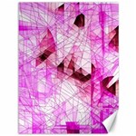 Pink Abstract Lineart Canvas 36  x 48 