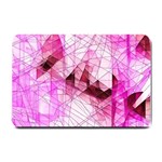 Pink Abstract Lineart Small Doormat