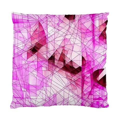 Pink Abstract Lineart Standard Cushion Case (One Side) from ArtsNow.com Front