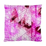 Pink Abstract Lineart Standard Cushion Case (Two Sides)