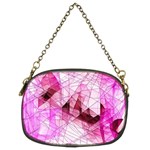 Pink Abstract Lineart Chain Purse (Two Sides)