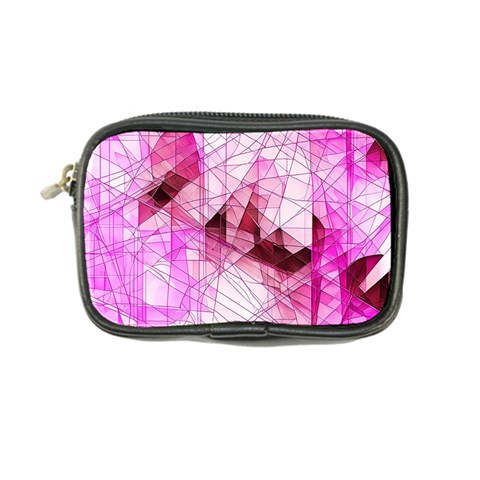 Pink Abstract Lineart Coin Purse from ArtsNow.com Front