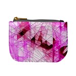 Pink Abstract Lineart Mini Coin Purse