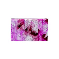 Pink Abstract Lineart Cosmetic Bag (Small) from ArtsNow.com Back