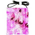 Pink Abstract Lineart Shoulder Sling Bag