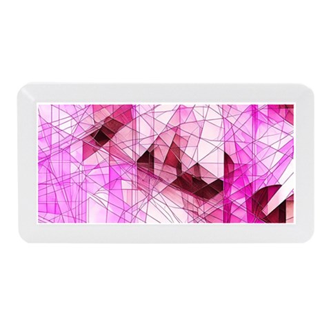 Pink Abstract Lineart Memory Card Reader (Mini) from ArtsNow.com Front