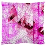 Pink Abstract Lineart Large Cushion Case (Two Sides)