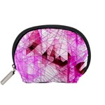 Pink Abstract Lineart Accessory Pouch (Small)