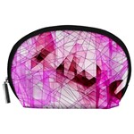 Pink Abstract Lineart Accessory Pouch (Large)