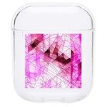 Pink Abstract Lineart Hard PC AirPods 1/2 Case