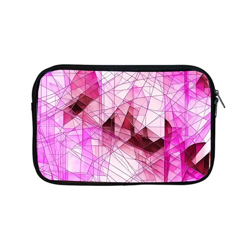 Pink Abstract Lineart Apple MacBook Pro 13  Zipper Case from ArtsNow.com Front