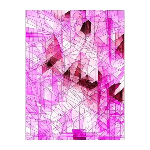 Pink Abstract Lineart Medium Tapestry from ArtsNow.com Front