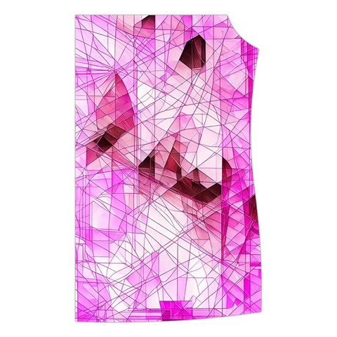 Pink Abstract Lineart Women s Button Up Vest from ArtsNow.com Front Left