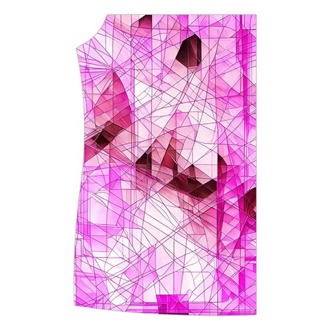 Pink Abstract Lineart Women s Button Up Vest from ArtsNow.com Front Right