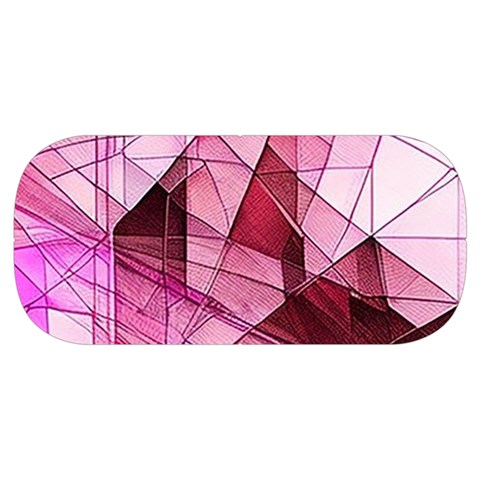 Pink Abstract Lineart Everyday Shoulder Bag with Pouch Bag from ArtsNow.com Bottom