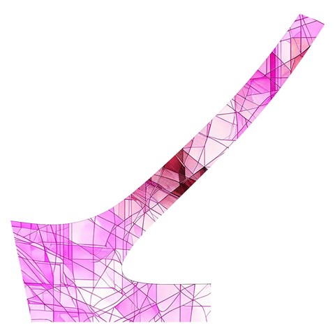 Pink Abstract Lineart Cross Back Hipster Bikini Set from ArtsNow.com Back Left