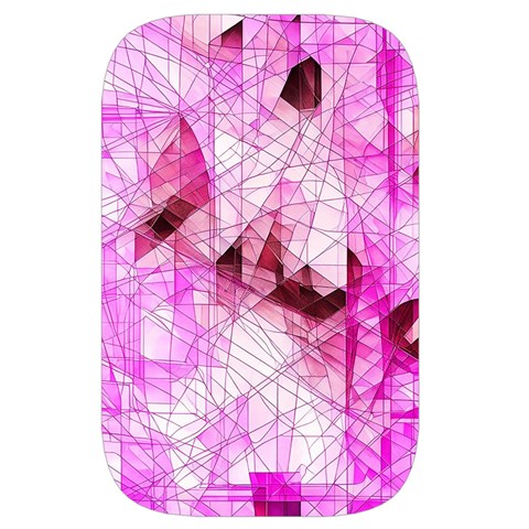 Pink Abstract Lineart Waist Pouch (Large) from ArtsNow.com Front