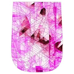 Pink Abstract Lineart Wristlet Pouch Bag (Small) from ArtsNow.com Right Side