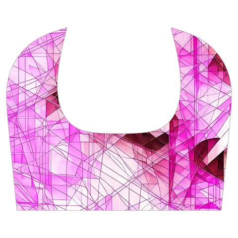 Pink Abstract Lineart Kids  Midi Sailor Dress from ArtsNow.com Collar