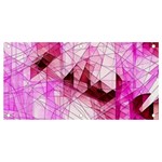 Pink Abstract Lineart Banner and Sign 4  x 2 