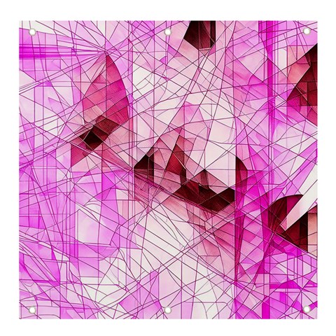 Pink Abstract Lineart Banner and Sign 4  x 4  from ArtsNow.com Front