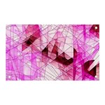 Pink Abstract Lineart Banner and Sign 5  x 3 