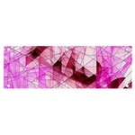 Pink Abstract Lineart Banner and Sign 6  x 2 