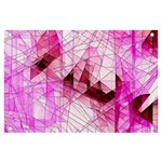 Pink Abstract Lineart Banner and Sign 6  x 4 